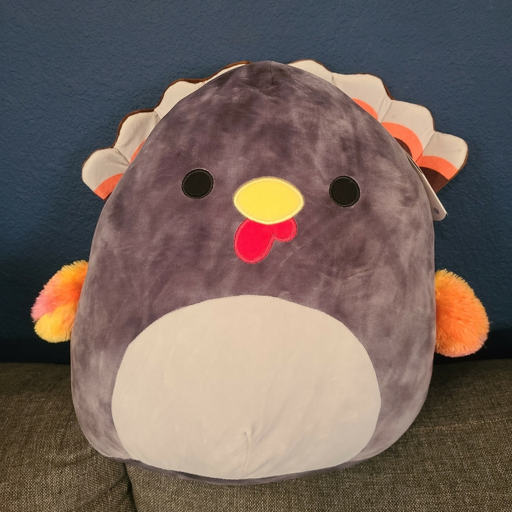 Squishmallow 16" Terry The Turkey Gray Plush